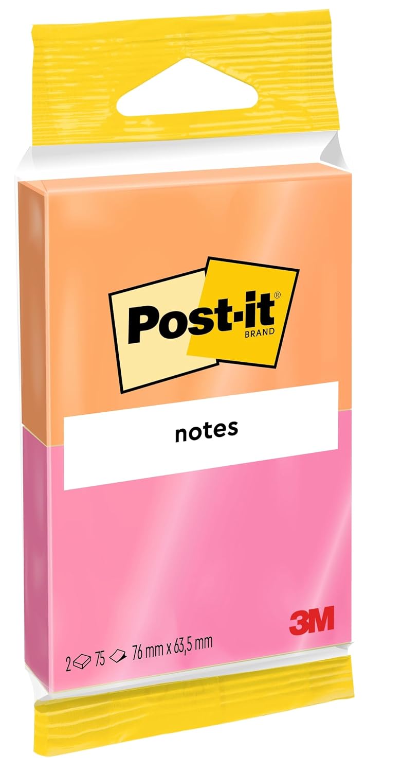 POST-IT — Notes autocollantes Collection Joyful 76 x 63,5 mm