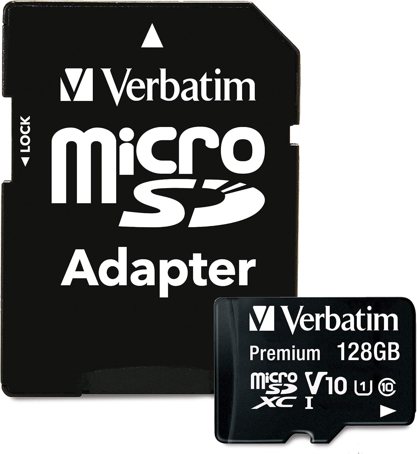 VERBATIM — Carte mémoire microSDXC 128 Go avec adaptateur
