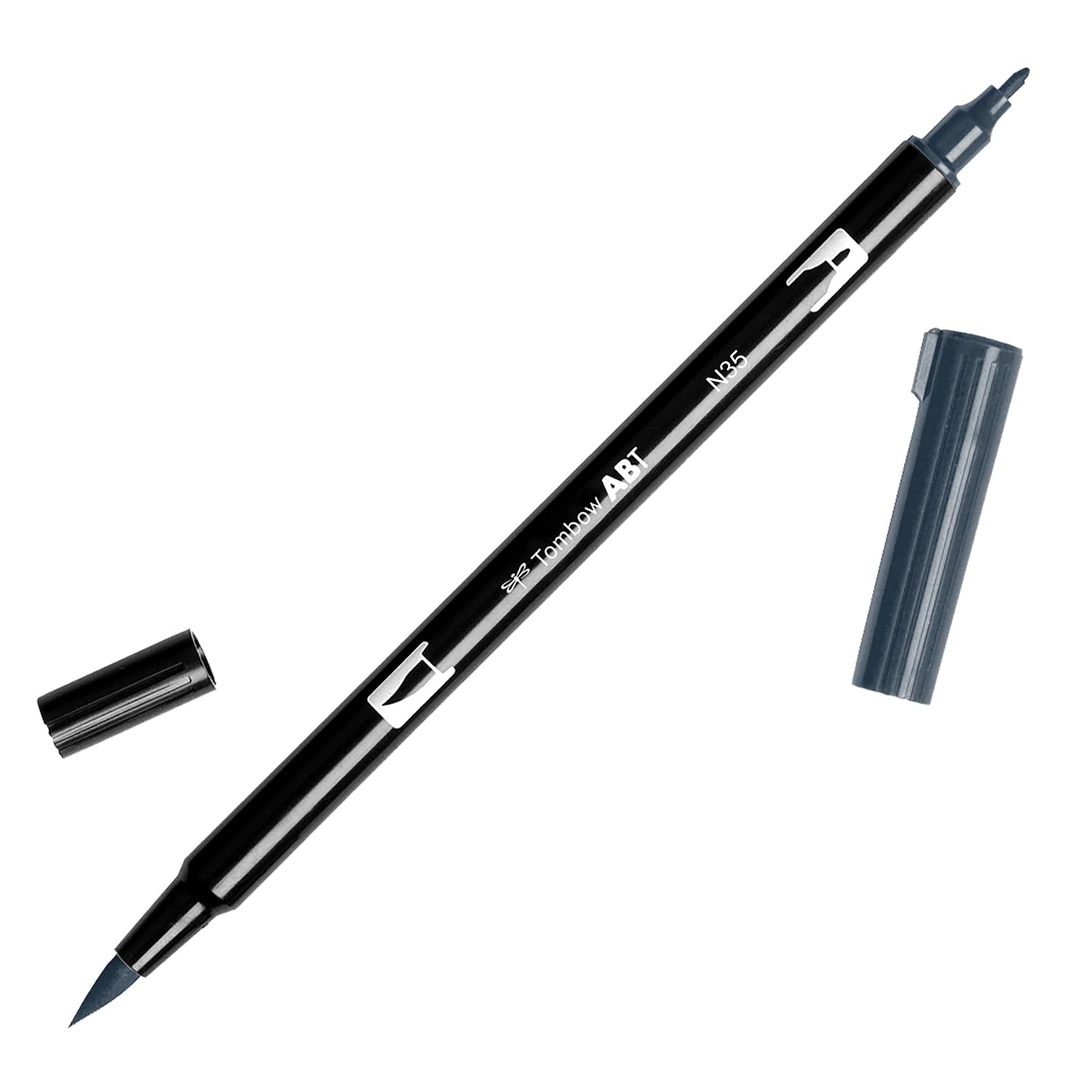 TOMBOW ABT-N35 — Feutre pinceau à 2 pointes gris