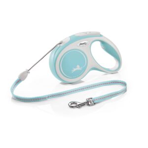 FLEXI New Comfort — Laisse à cordon 5 m bleu clair M