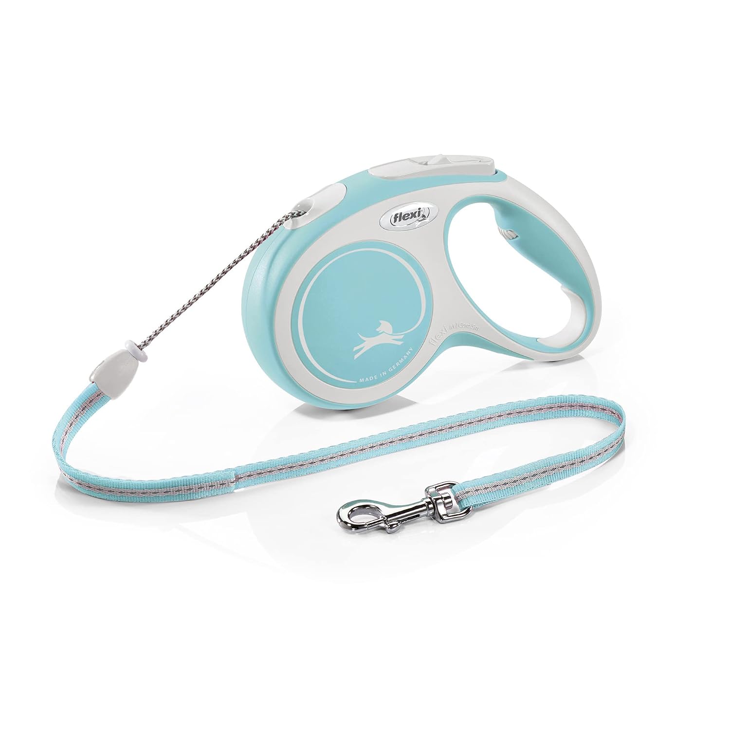 FLEXI New Comfort — Laisse à cordon 5 m bleu clair M