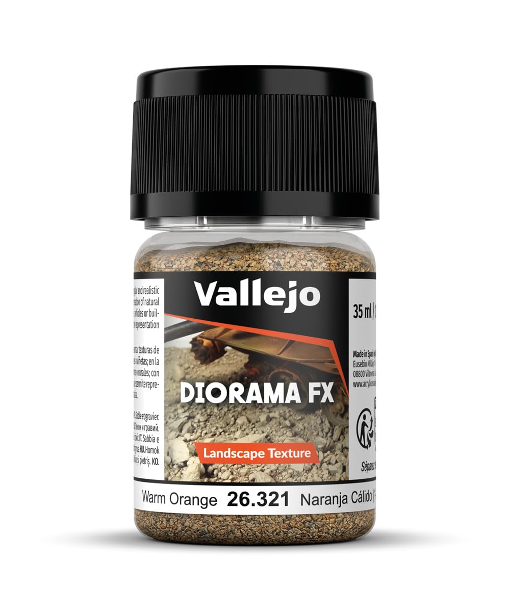 VALLEJO Diorama FX — Texture paysage orange chaud 35 ml