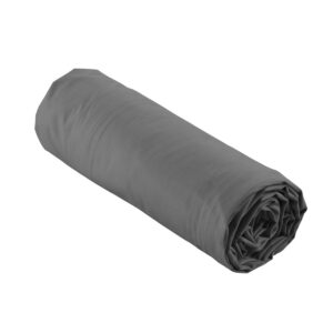 DOUCEUR D'INTÉRIEUR — Drap housse 90 x 190 cm percale acier