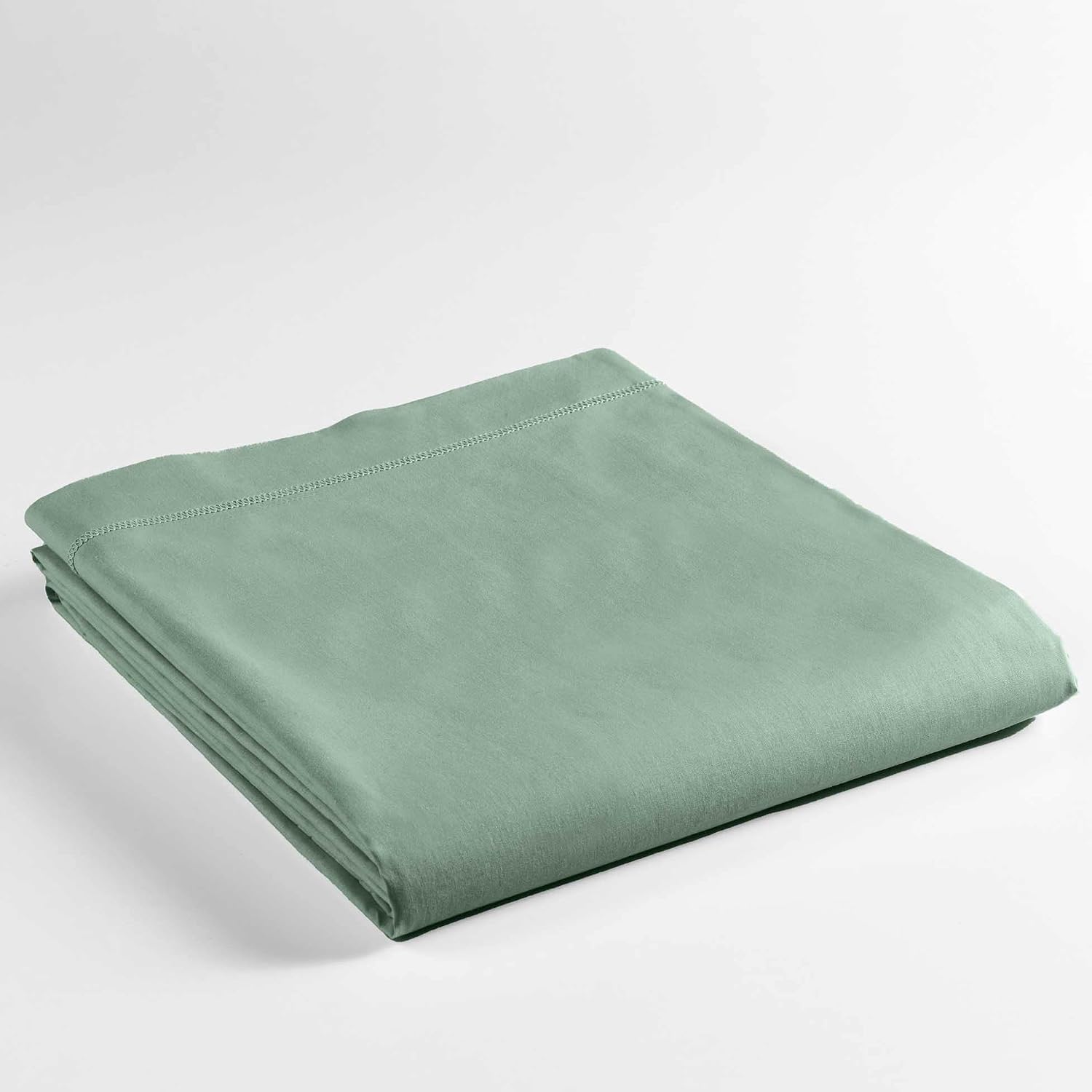 DOUCEUR D'INTÉRIEUR — Drap plat Lina sauge 180 x 290 cm