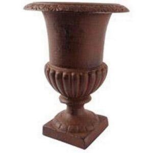 ESSCHERT DESIGN — Vase Médicis en fonte 35 cm marron
