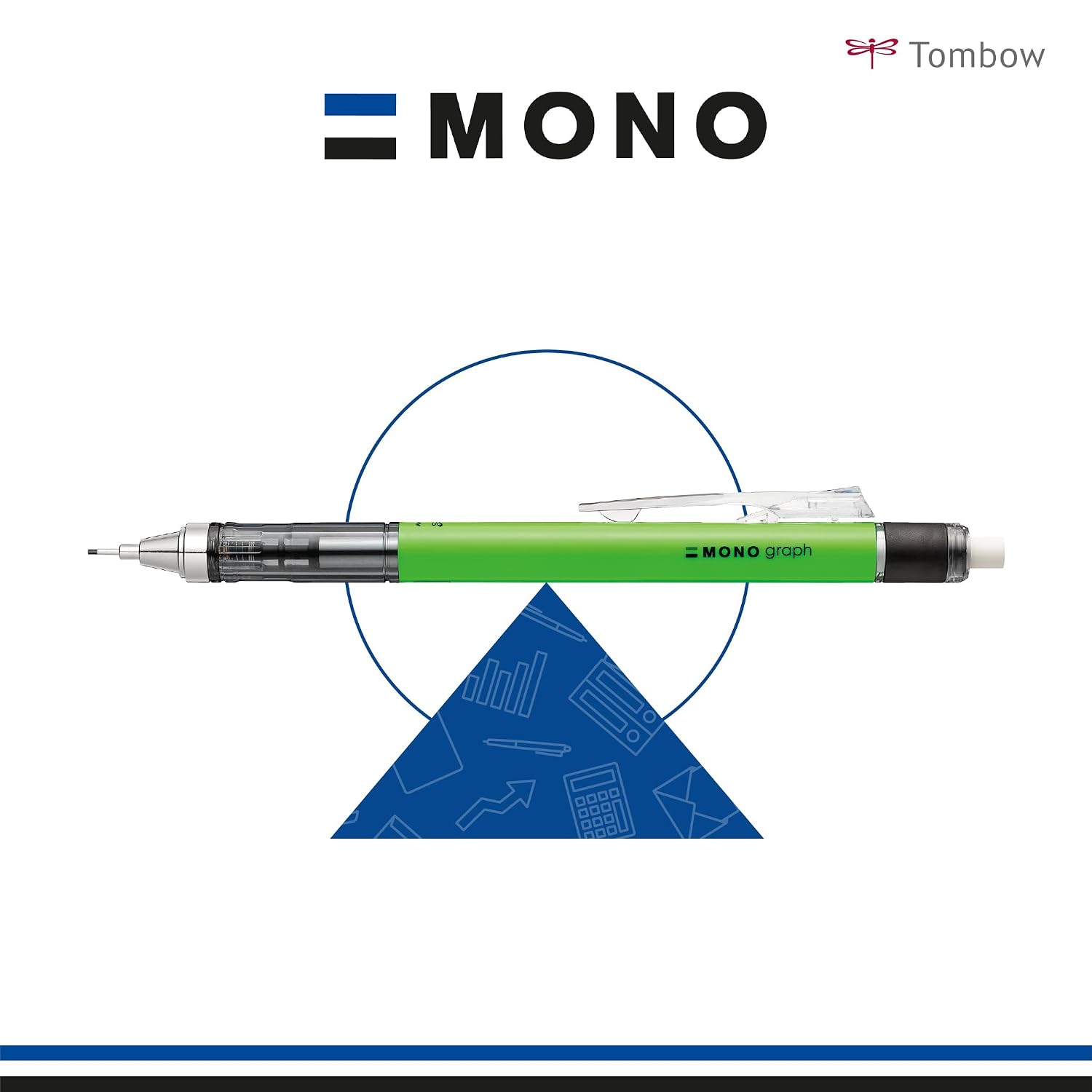 TOMBOW MONO graph — Porte-mines 0,7 mm jaune fluo – Image 5