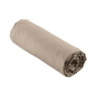 DOUCEUR D'INTÉRIEUR — Drap housse 90 x 190 cm percale sable