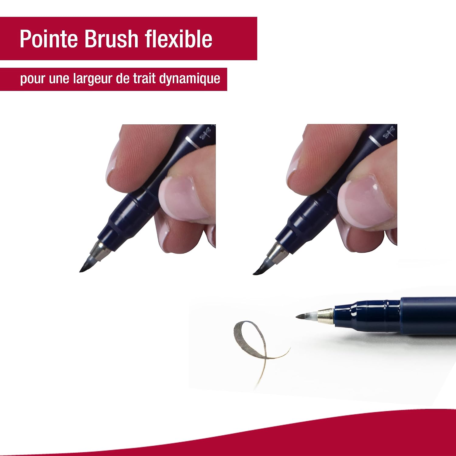 TOMBOW Fudenosuke — 2 feutres brush noir pointes dure et souple – Image 3