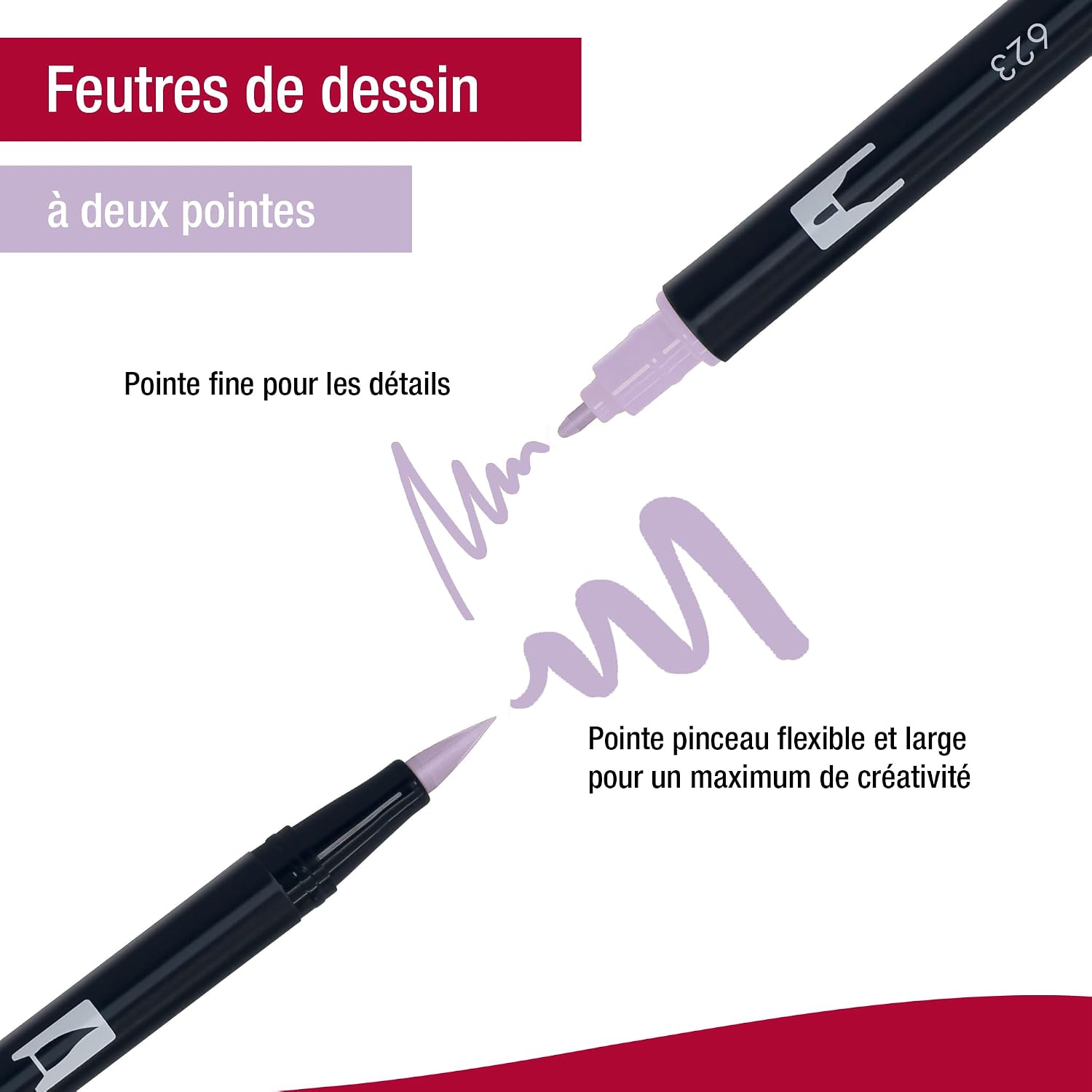 TOMBOW ABT — Lot de 6 feutres pinceau à 2 pointes pastel – Image 3