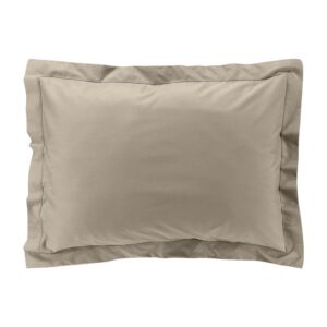 DOUCEUR D’INTÉRIEUR — Taie d’oreiller percale sable 50 x 70 cm