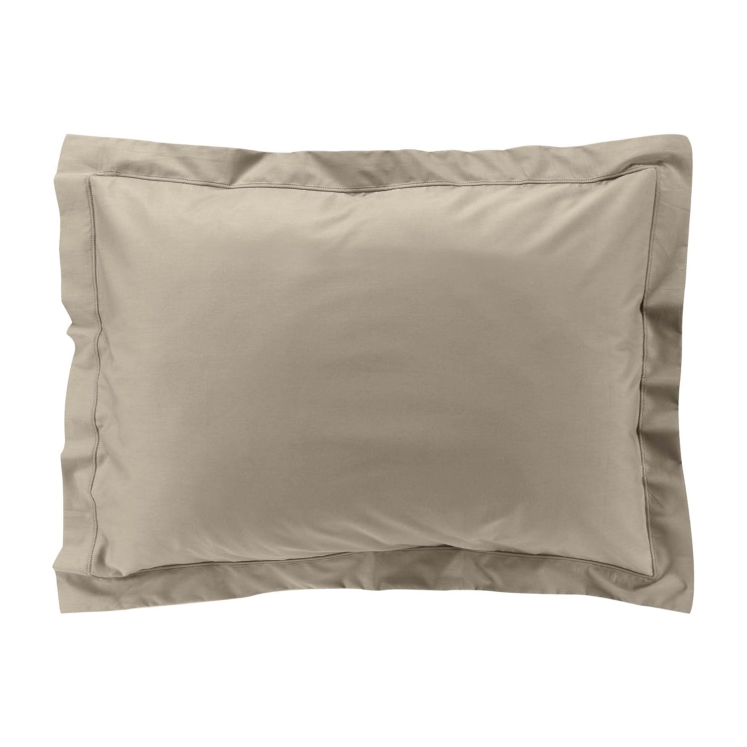 DOUCEUR D’INTÉRIEUR — Taie d’oreiller percale sable 50 x 70 cm