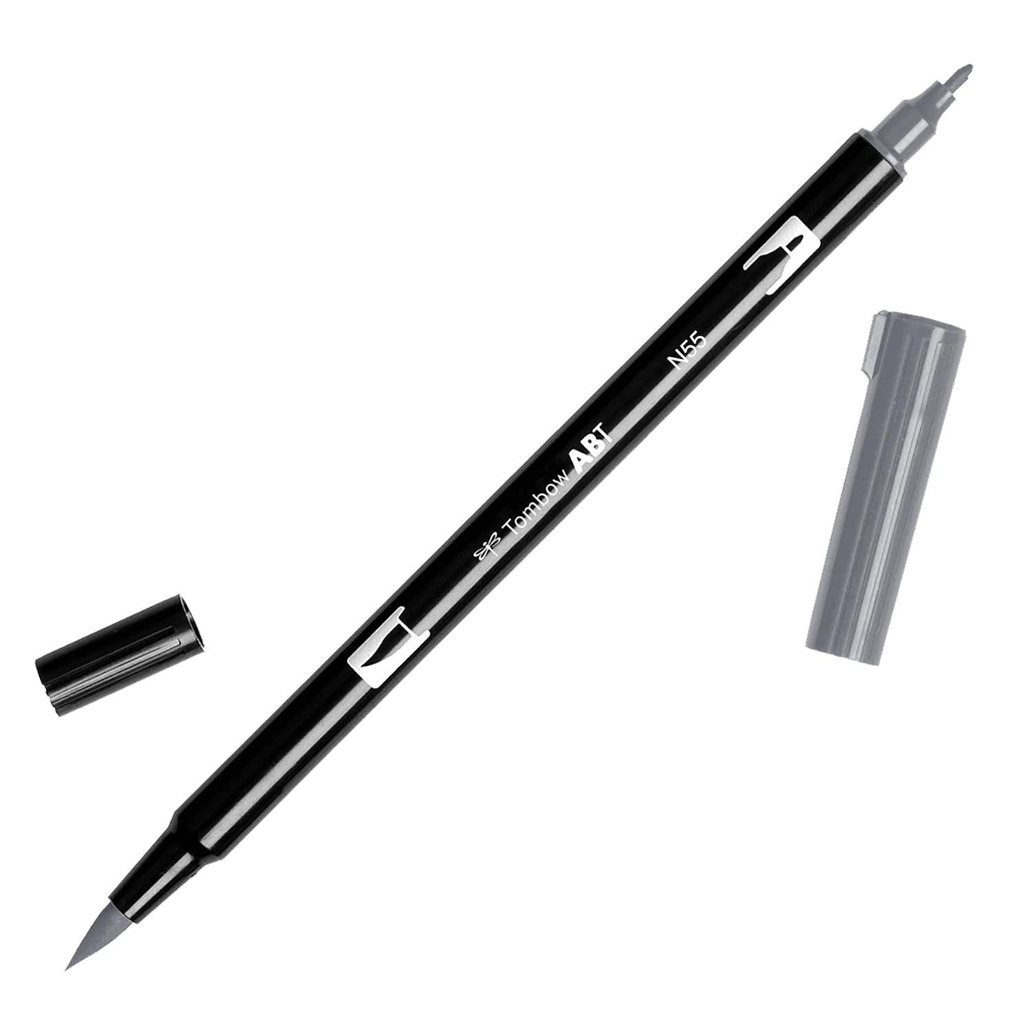 TOMBOW ABT-N55 — Feutre pinceau à 2 pointes gris