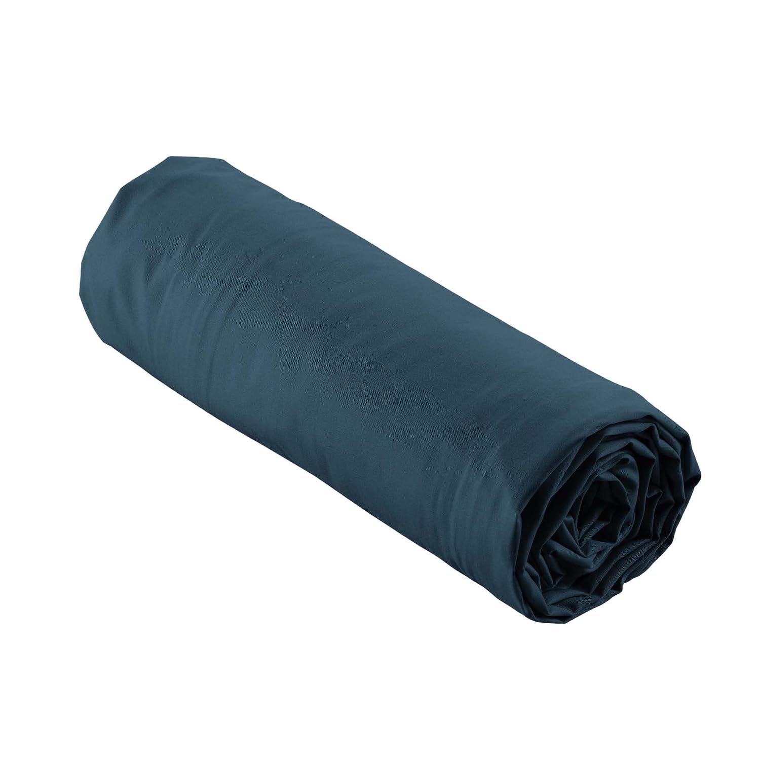 DOUCEUR D'INTÉRIEUR — Drap-housse percale de coton bleu nuit 180x200 cm