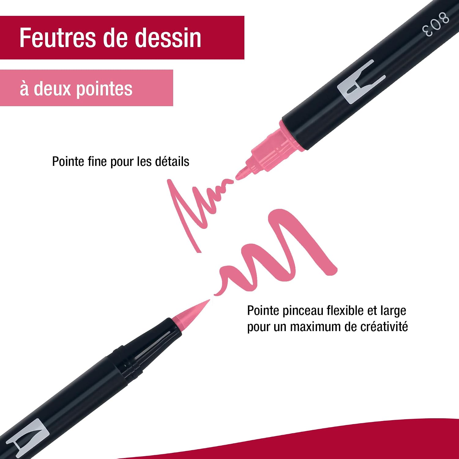 TOMBOW ABT — Lot de 6 stylos à double pointe double pinceau – Image 3