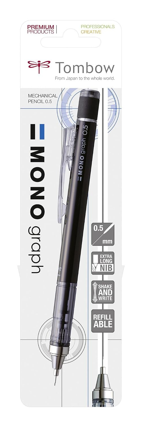 TOMBOW Mono Graph — Porte-mine noir
