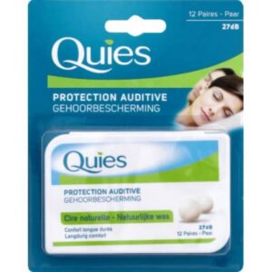 QUIES — Protection auditive à la cire naturelle 12 paires