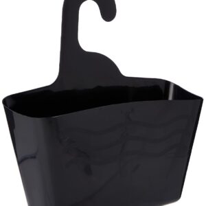 DOUCEUR D'INTÉRIEUR — Panier de douche noir 23,5 x 8,5 x 25,5 cm