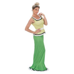 CHAKS — Costume de Mme Agecanonix femme 2 pièces vert