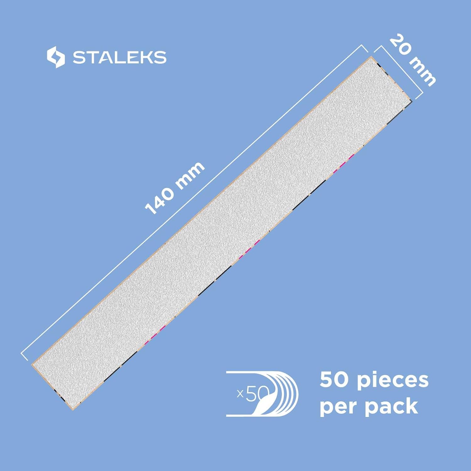 STALEKS PRO Expert 22 — Lot de 50 limes à ongles jetables – Image 8