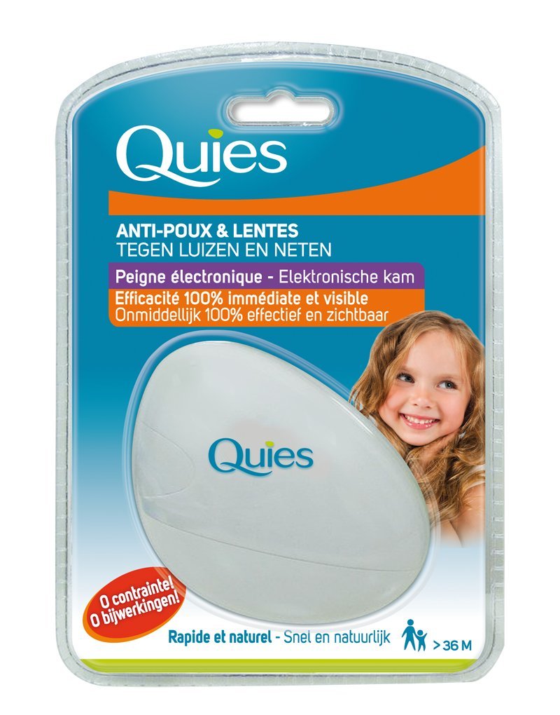 QUIES — Peigne électronique anti-poux et lentes