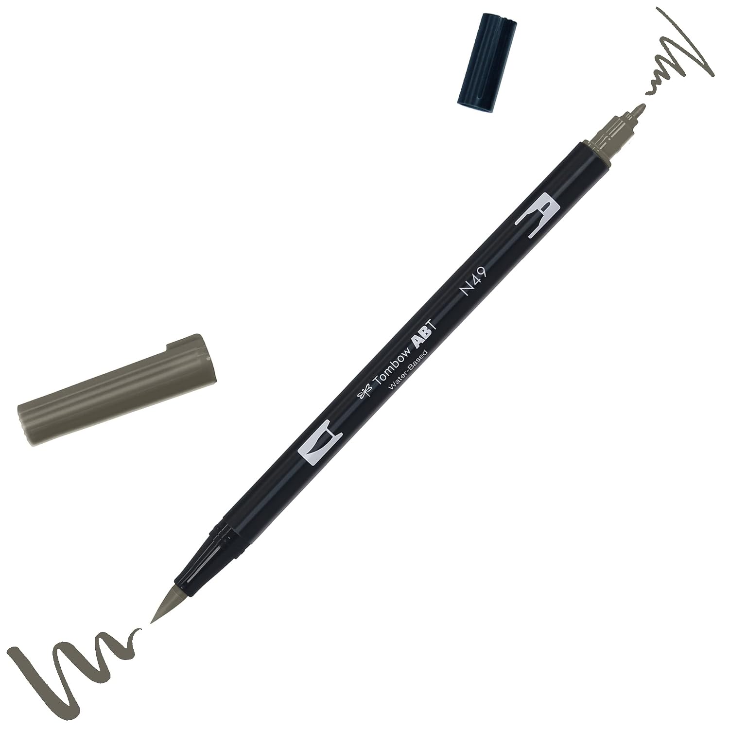 TOMBOW ABT Dual Brush Pen — Stylo à deux pointes gris chaud 8