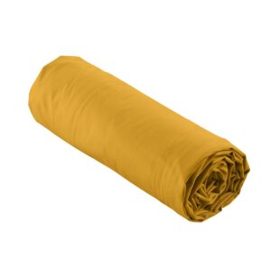 DOUCEUR D'INTÉRIEUR — Drap-housse percale de coton curry 140x190 cm