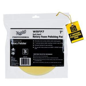 MEGUIAR’S — Tampon de lustrage pour lustreuse rotative 18 cm