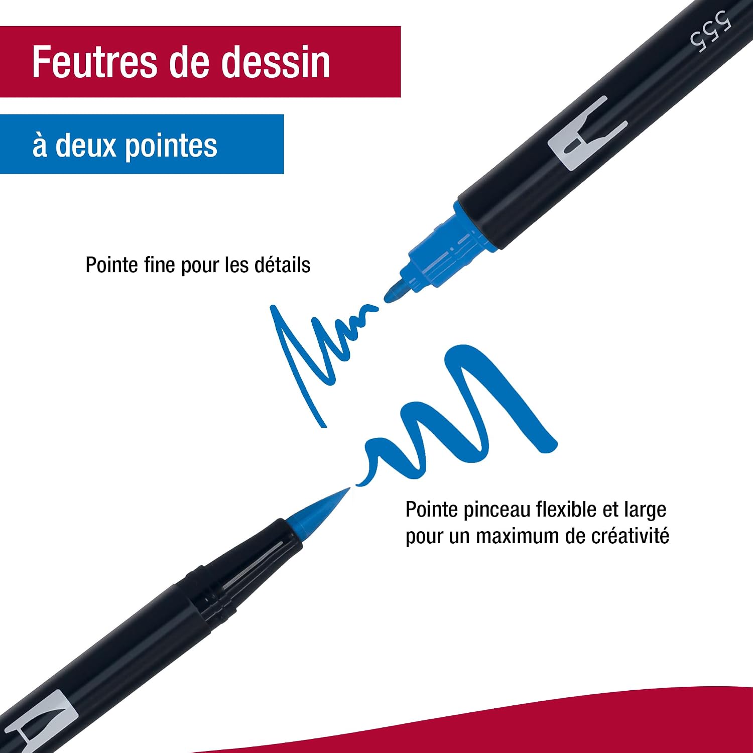 TOMBOW AB-10C-MANGA — Kit de 10 feutres pinceau double pointe – Image 3