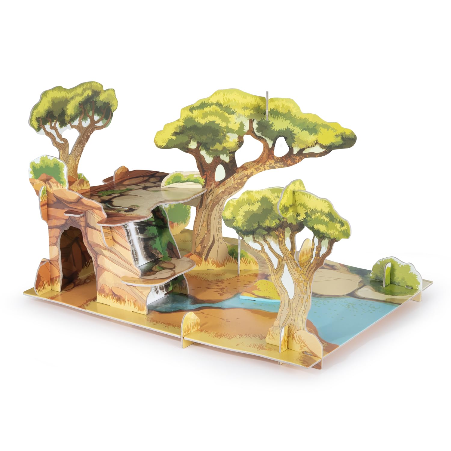 PAPO La Vie Sauvage — Décor savane pour figurines dès 3 ans