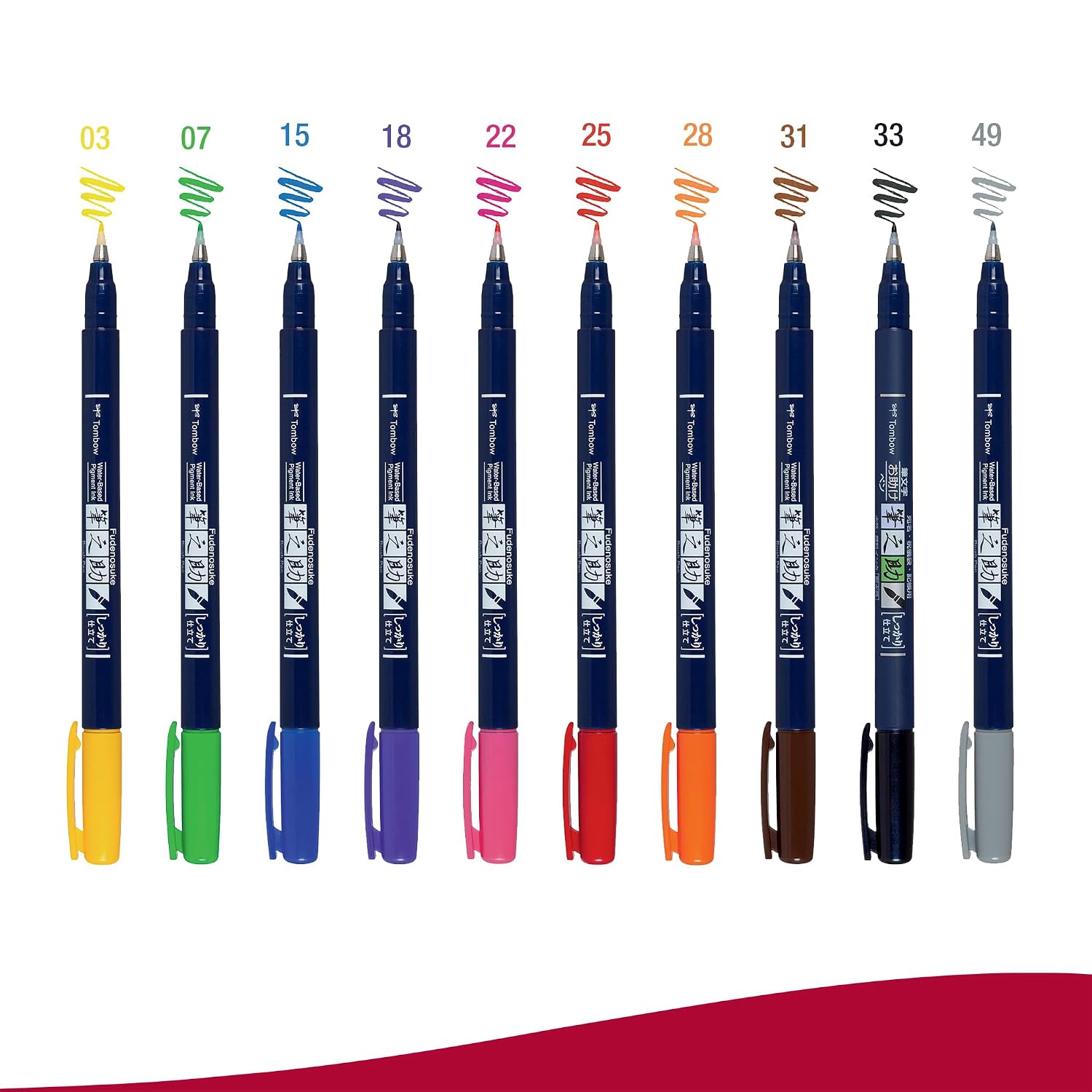 TOMBOW Fudenosuke — Kit de 10 feutres brush – Image 4