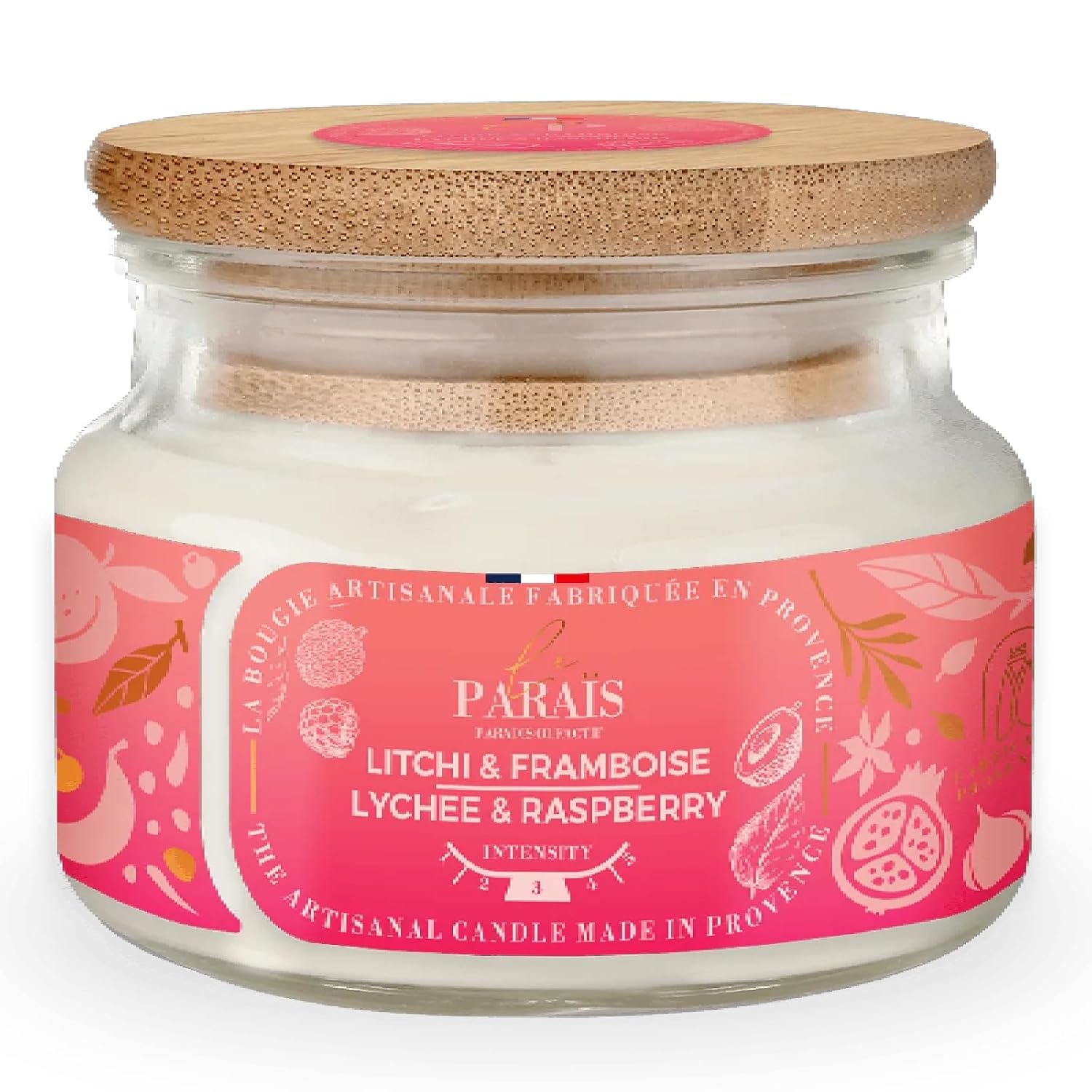 LE PARAÏS — Bougie parfumée litchi & framboise 300 ml