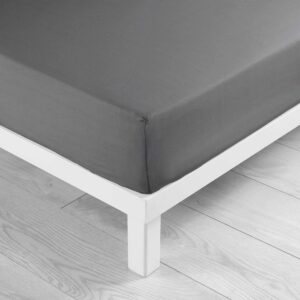 DOUCEUR D'INTÉRIEUR — Drap-housse Lina anthracite 160 x 200 cm