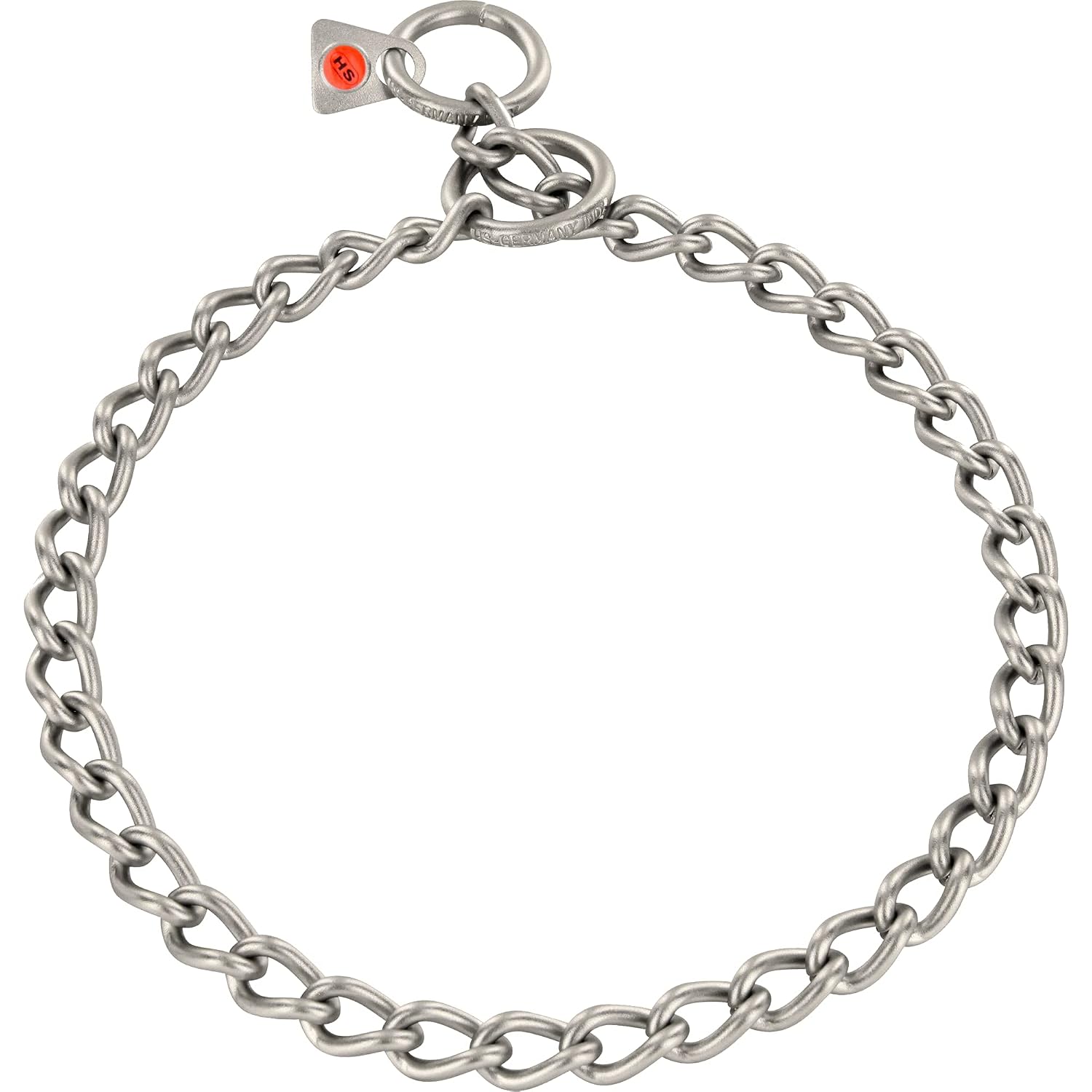 HS SPRENGER — Collier à maillons torsadés en acier inoxydable mat