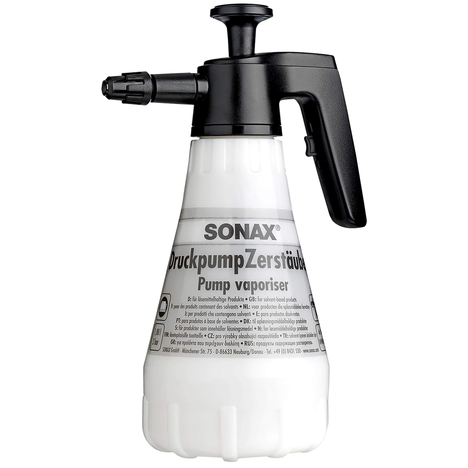 SONAX — Pompe vaporisateur résistante aux solvants 1,5 L