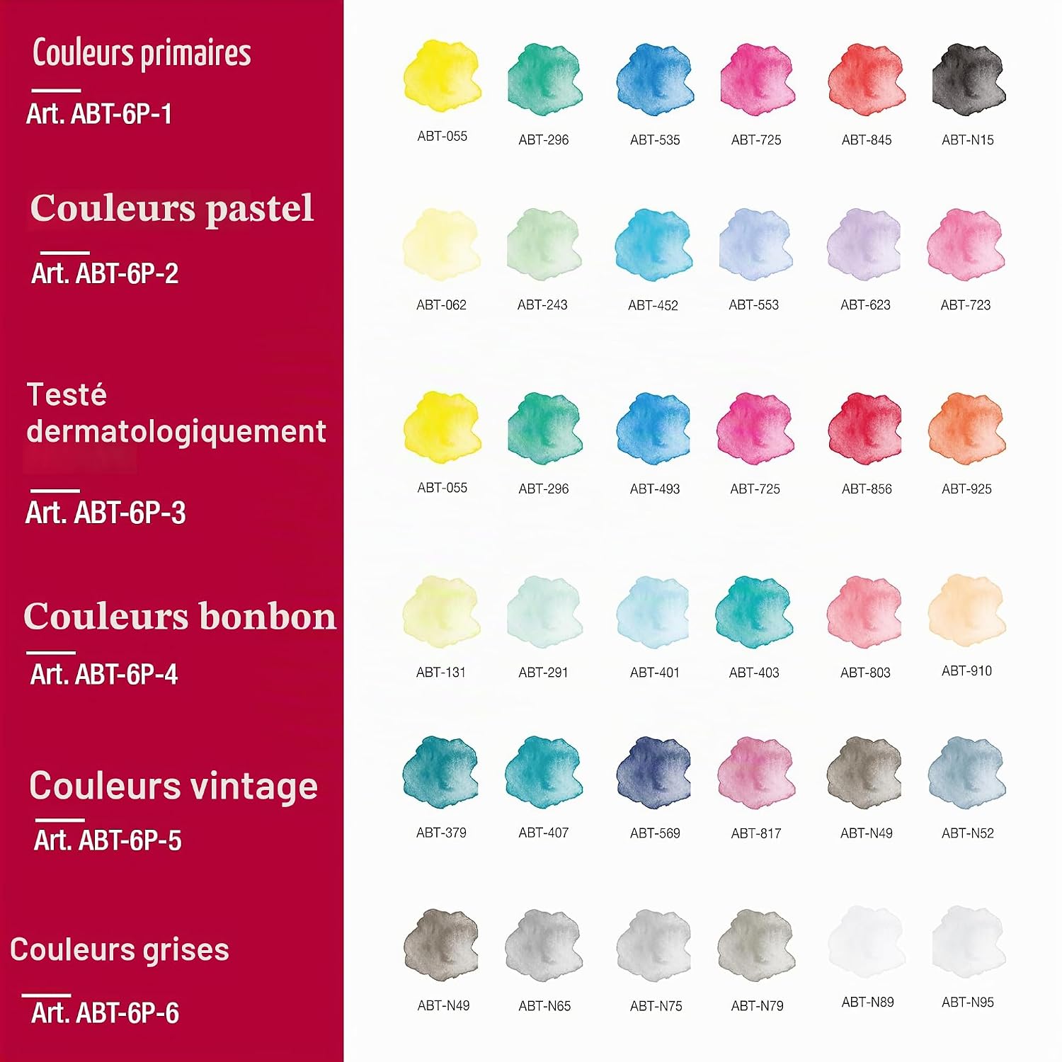 TOMBOW ABT-6P-3 — Lot de 6 feutres pinceau à 2 pointes – Image 7
