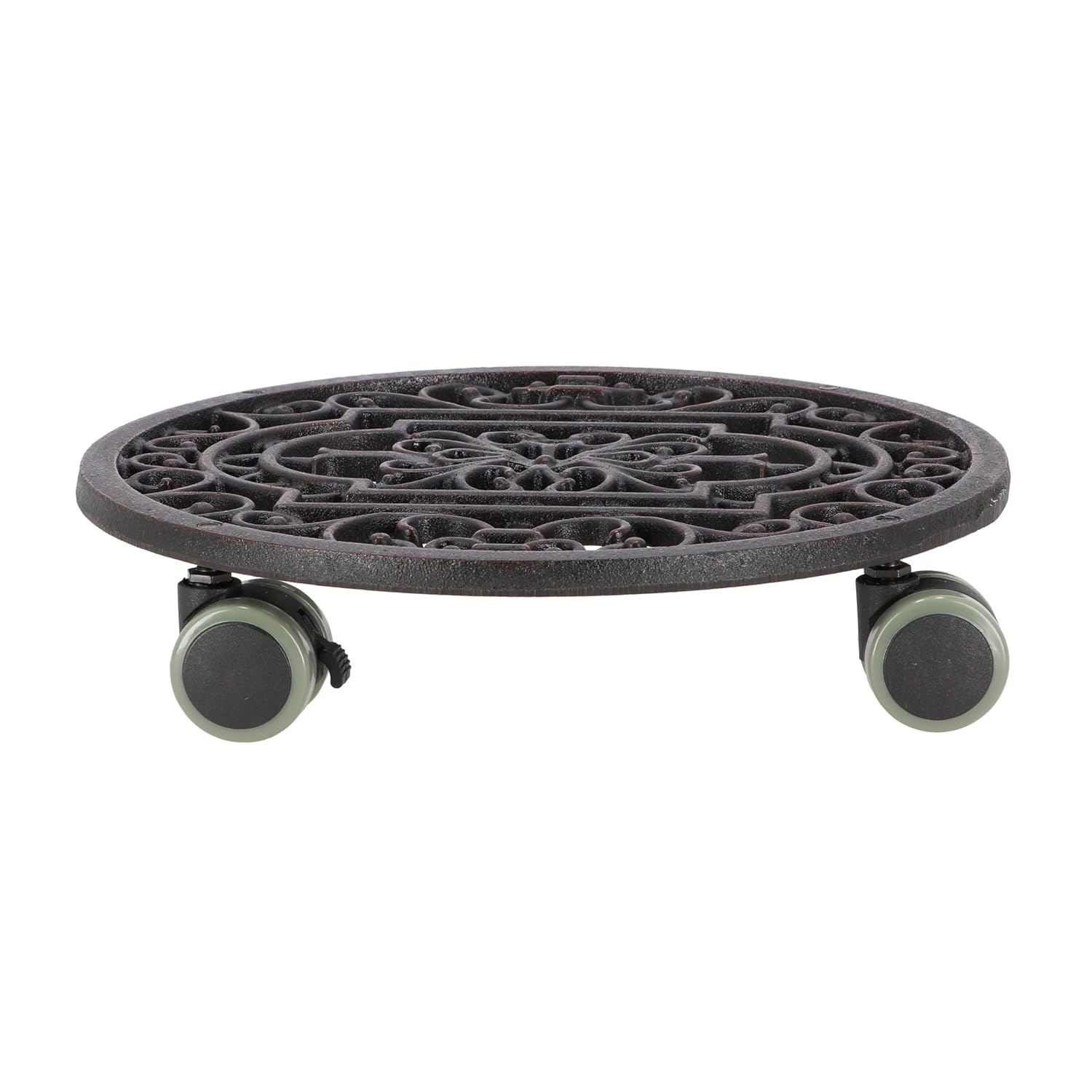 ESSCHERT DESIGN — Support à roulettes rond pour plante 29,1 cm