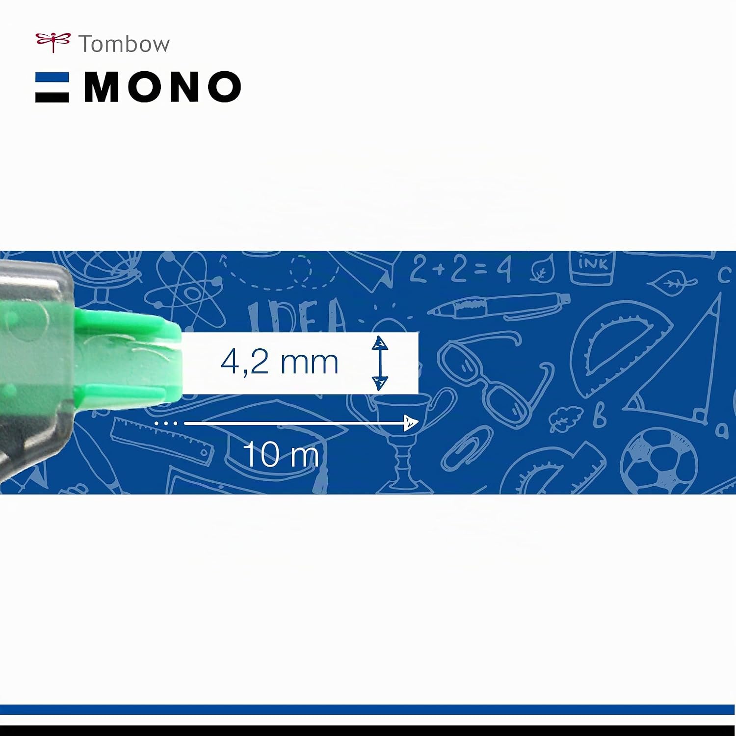 TOMBOW Mono CT-YT4 — Correcteur latéral 4,2 mm x 10 m – Image 3