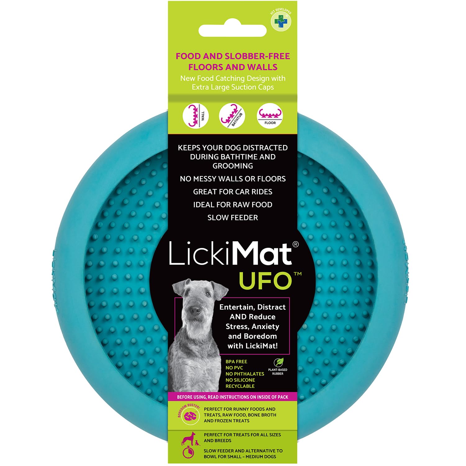 LICKIMAT UFO — Tapis de léchage à ventouses