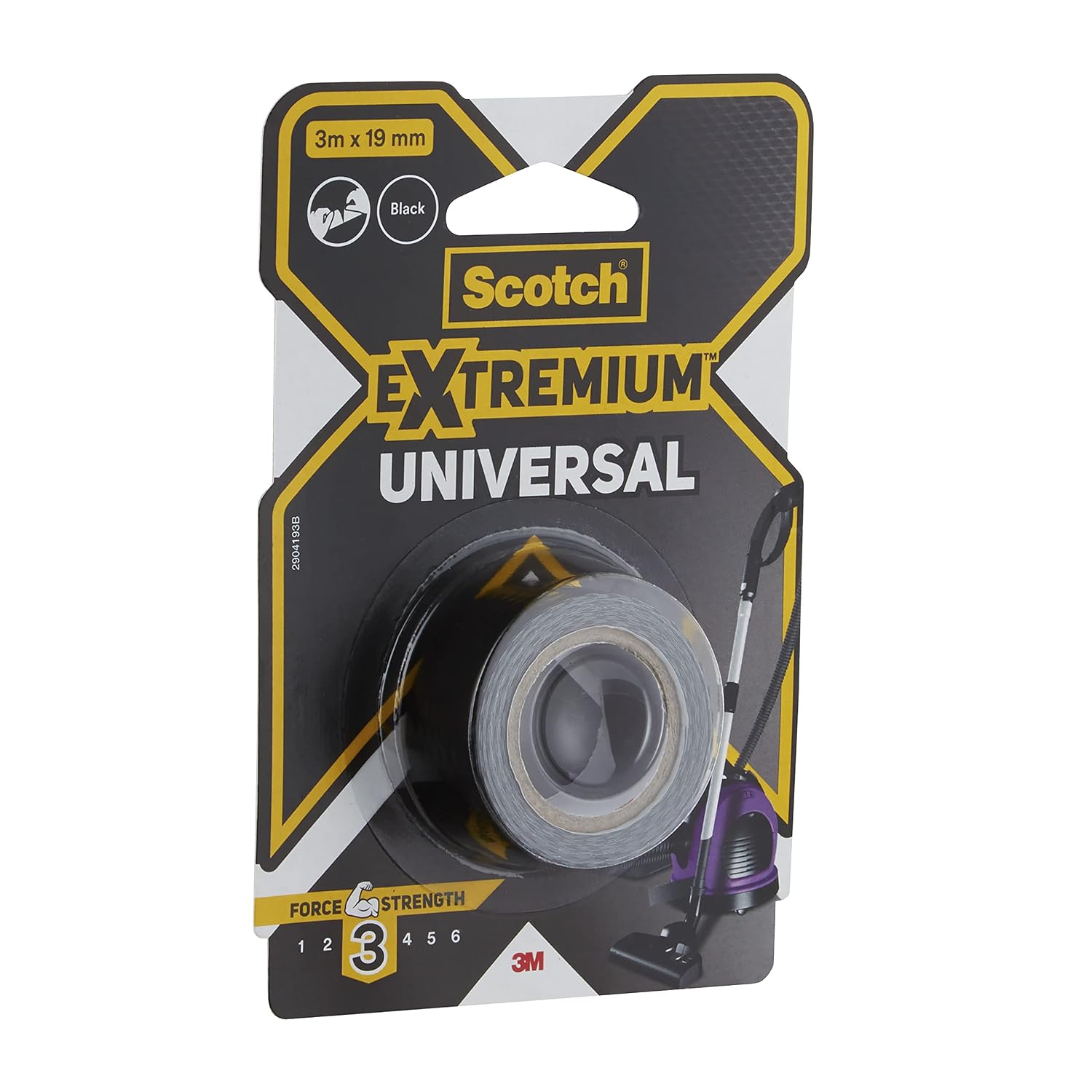 SCOTCH — Toile de réparation noire 3 m x 19 mm