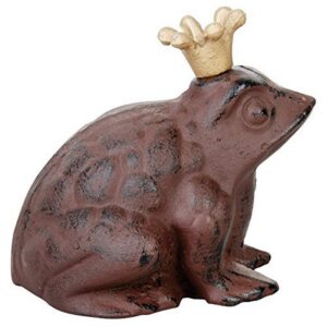 FALLEN FRUITS Esschert Design — Petite grenouille marron couronnée