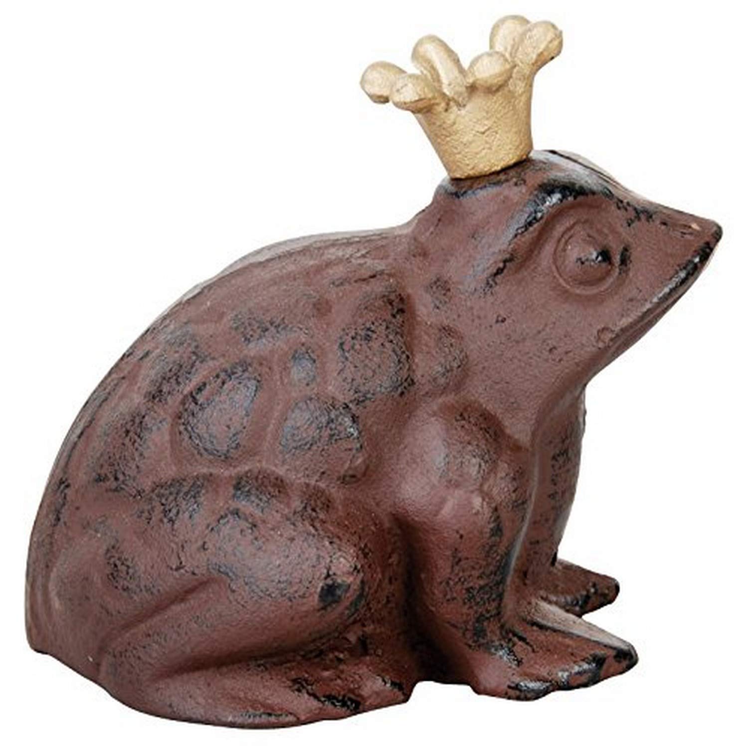 FALLEN FRUITS Esschert Design — Petite grenouille marron couronnée
