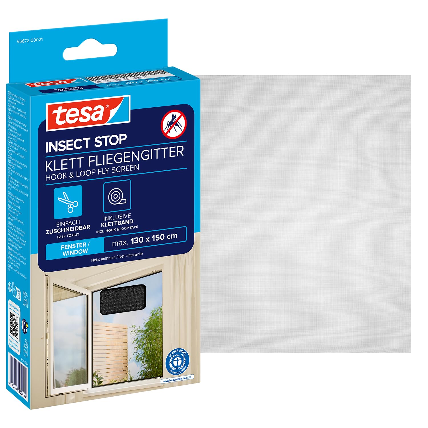TESA Insect Stop Standard — Moustiquaire fenêtre 130 x 150 cm