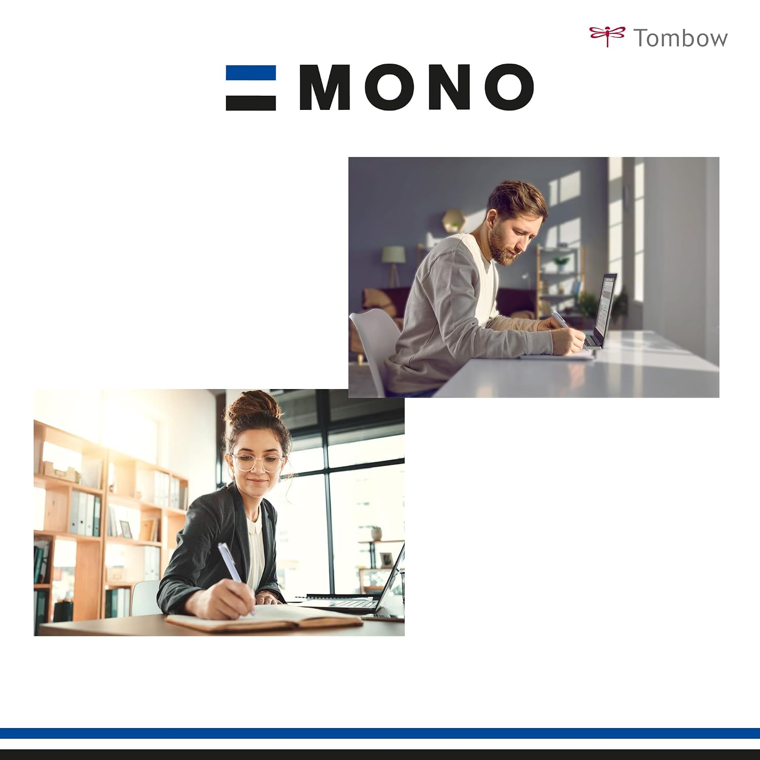 TOMBOW MONO graph Lite — Stylo à bille smokey blue – Image 4