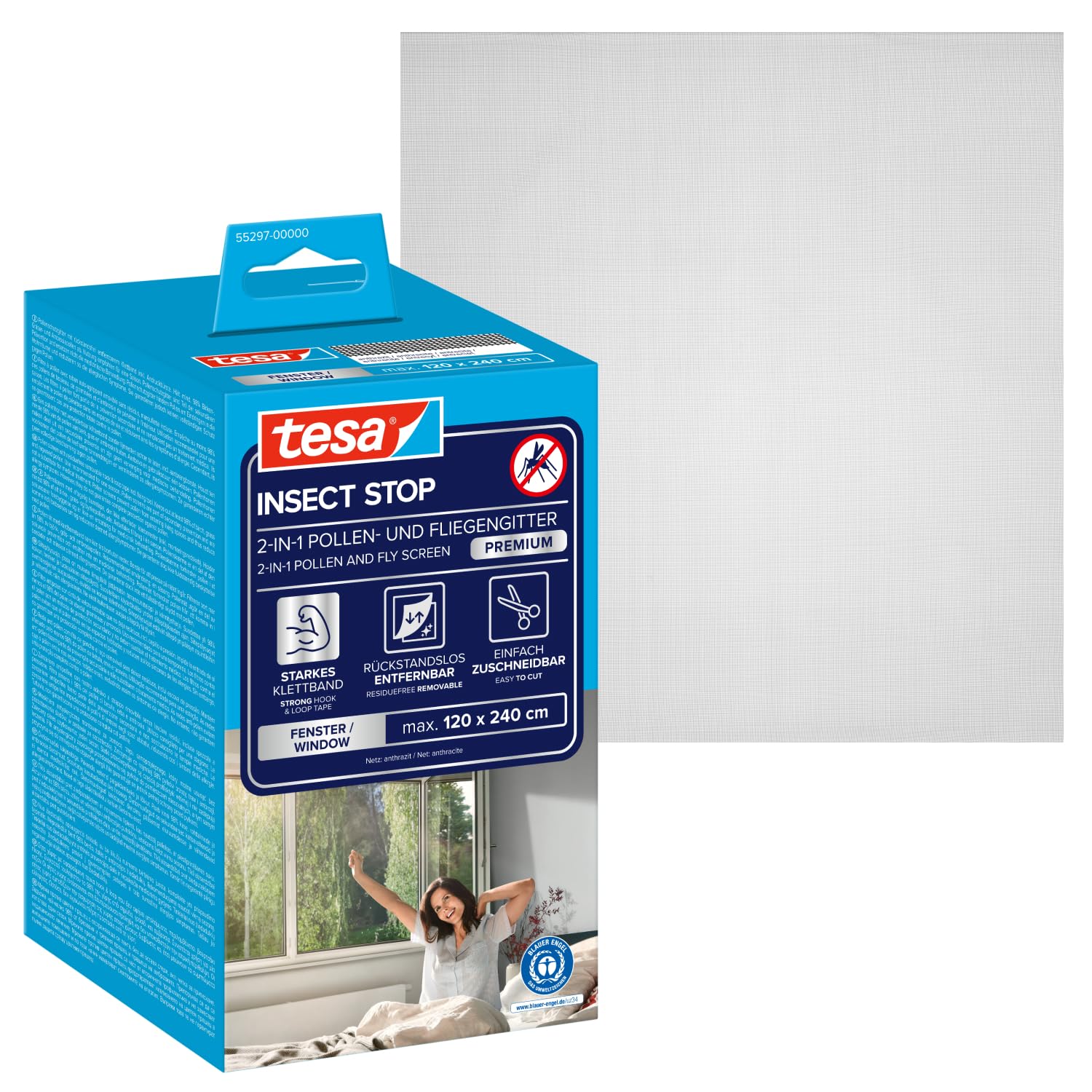 TESA Insect Stop — Écran anti-pollen et insectes 120 x 240 cm