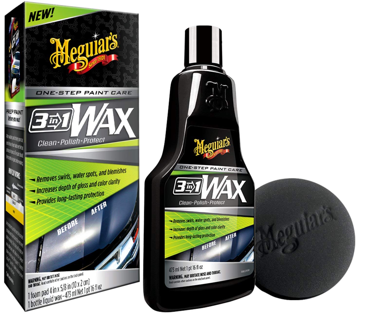 MEGUIAR'S — Cire lustrante 3 en 1 473 ml