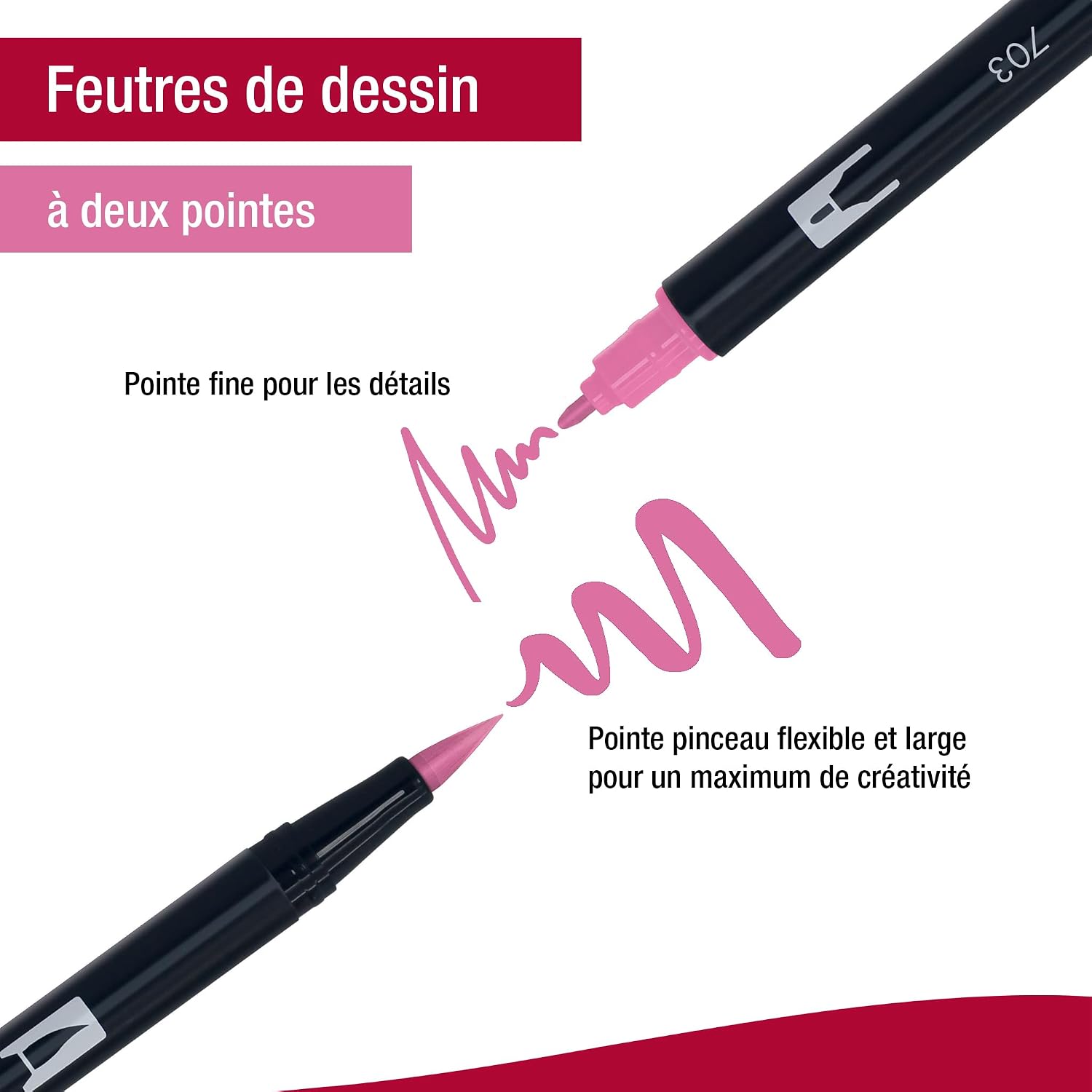 TOMBOW AB-10C-MANGA 2 — Kit de 10 feutres pinceau double pointe – Image 3