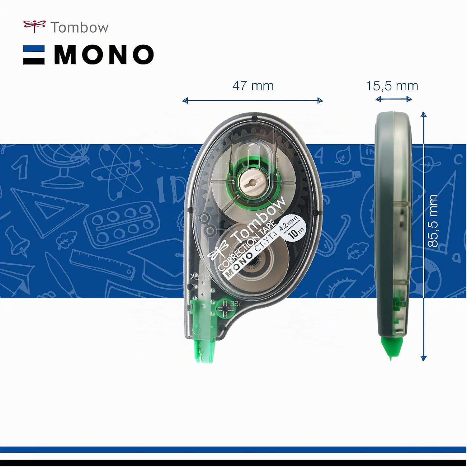 TOMBOW Mono CT-YT4 — Correcteur latéral 4,2 mm x 10 m – Image 5