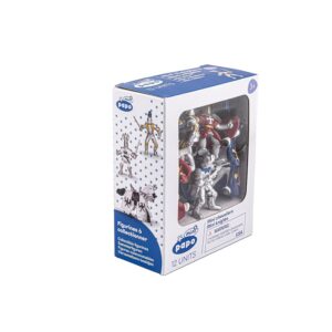 PAPO — Lot de 12 mini figurines chevaliers médiévaux