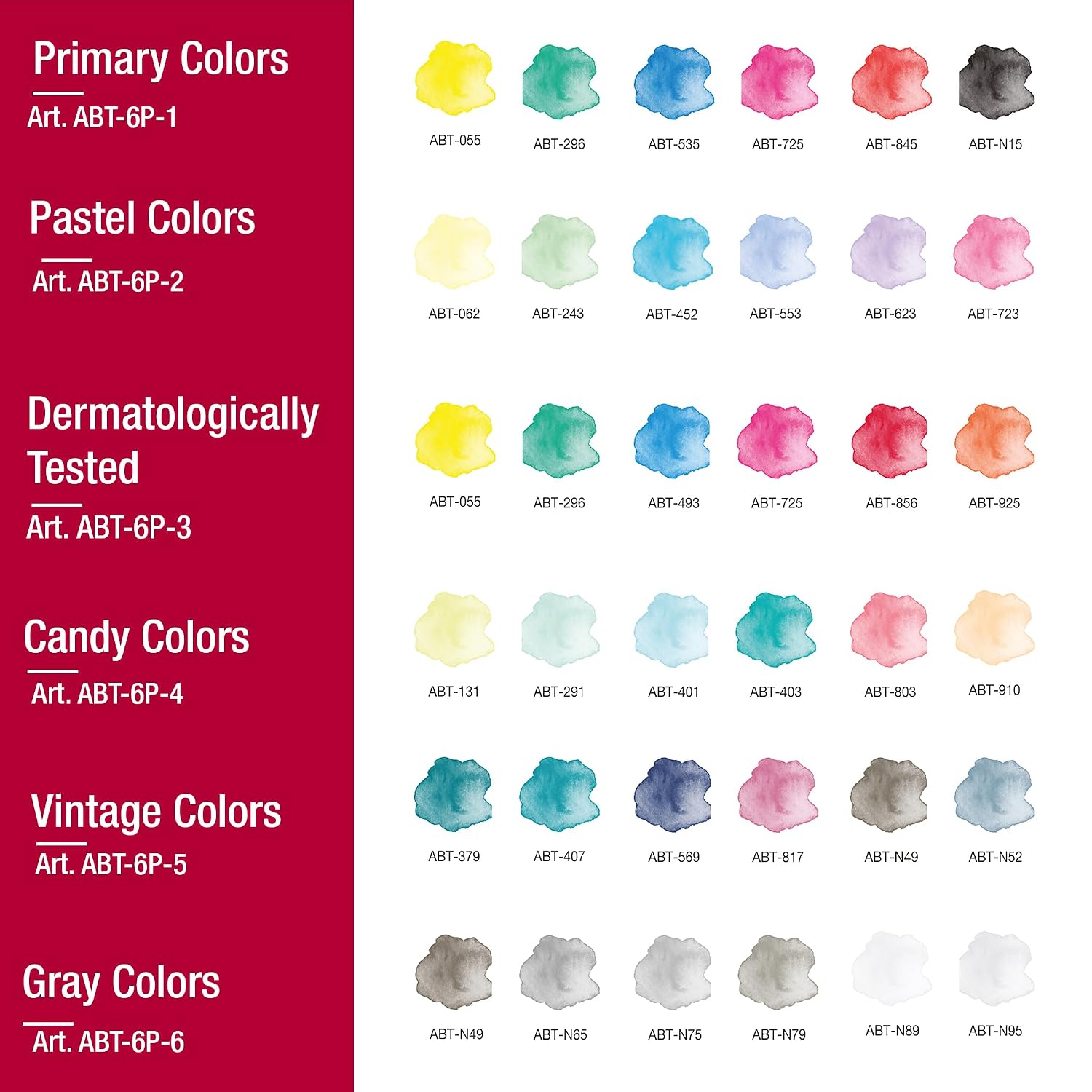 TOMBOW ABT — Feutres pinceau à 2 pointes, lot de 6 – Image 5