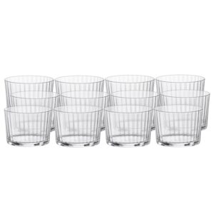 BORMIOLI ROCCO Exclusiva — Lot de 12 verres à rhum nervurés